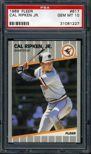 1989 Fleer #617 Cal Ripken PSA 10 #31081227