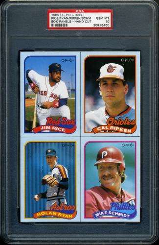 1989 O-Pee-Chee Box Bottoms - Panel  PSA 10 #20918450