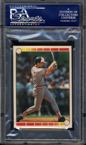 1989 O-Pee-Chee Stickercard #45 O. Smith/C. Ripken, Jr. #237 PSA 10 #22330291 - Back