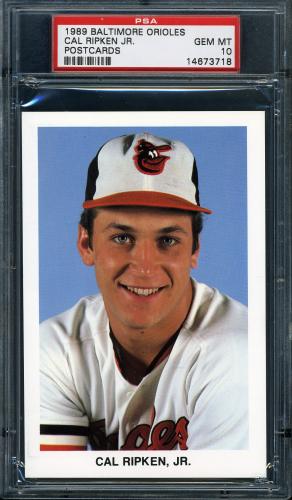 1989 Orioles Postcards #26 Cal Ripken Jr. PSA 10 #14673718
