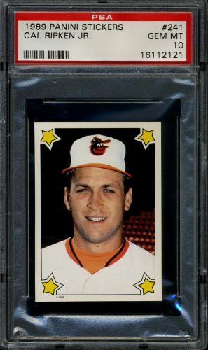 1989 Panini Stickers #241 Cal Ripken Jr. AS PSA 10 #16112121