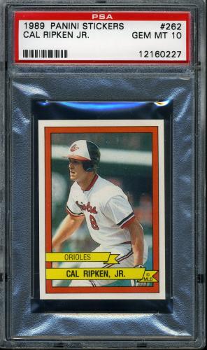 1989 Panini Stickers #262 Cal Ripken Jr. PSA 10 #12160227