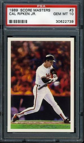 1989 Score Scoremasters #3 Cal Ripken PSA 10 #30622739