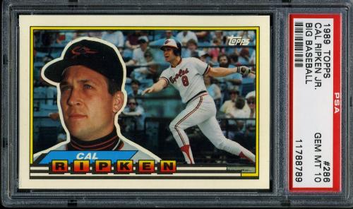 1989 Topps Big #286 Cal Ripken [* print designation] PSA 10 #11788789
