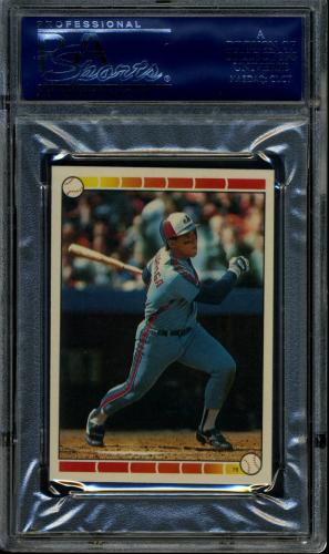 1989 Topps Stickercard #11 C. Ripken, Jr./A. Galarraga #76 PSA 9 #20708274 - Back