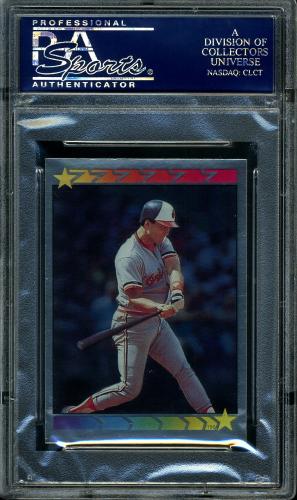 1989 Topps Stickercard #55 G. Carter/C. Ripken, Jr. #150 PSA 10 #22391143 - Back