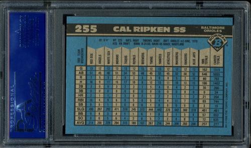 1990 Bowman #255 Cal Ripken [Possible airbrushing] PSA 10 #15095340 - Back