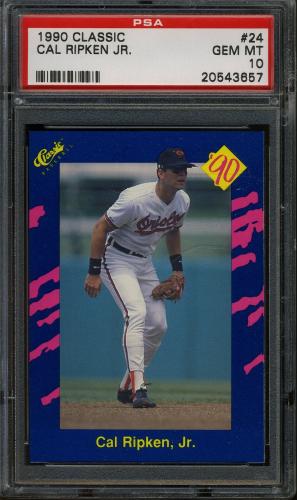 1990 Classic Blue #24 Cal Ripken PSA 10 #20543657