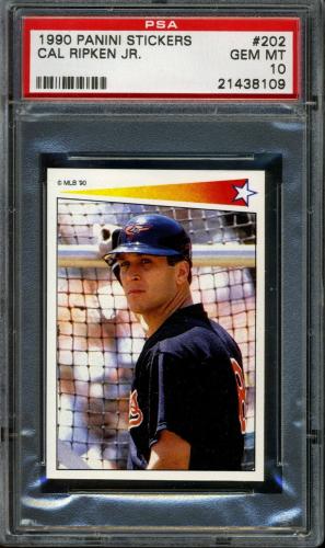 1990 Panini Stickers #202 Cal Ripken PSA 10 #21438109