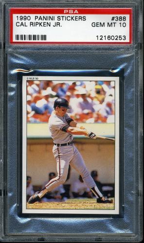 1990 Panini Stickers #388 Cal Ripken PSA 10 #12160253