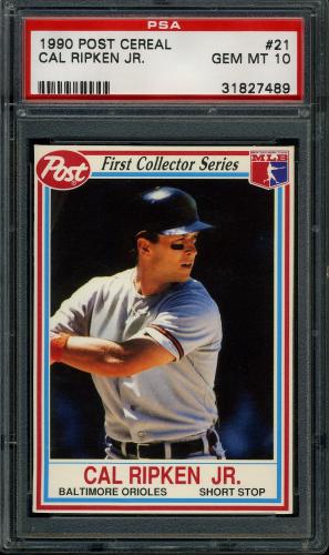 1990 Post #21 Cal Ripken PSA 10 #31827489