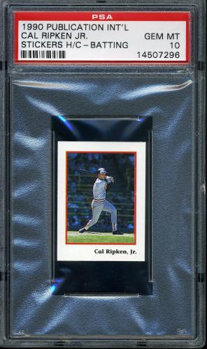 1990 Publications International Stickers #584 Cal Ripken Jr. PSA 10 #14507296