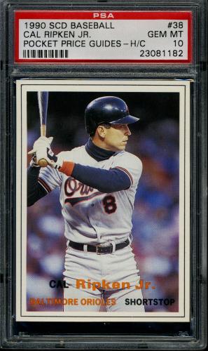 1990 SCD Baseball Pocket Price Guides #38 Cal Ripken, Jr. PSA 10 #23081182
