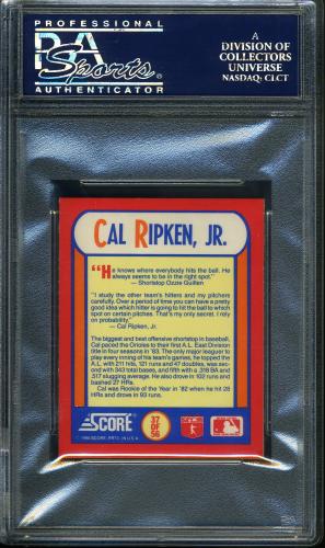 1990 Score Magic Motion Trivia #37 Cal Ripken, Jr. PSA 10 #24643134 - Back