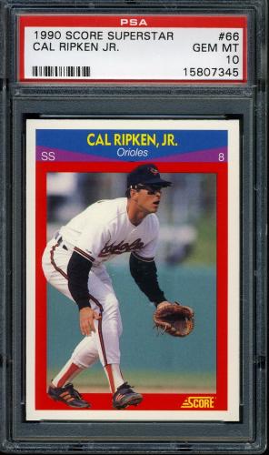 1990 Score 100 Superstars #66 Cal Ripken PSA 10 #15807345