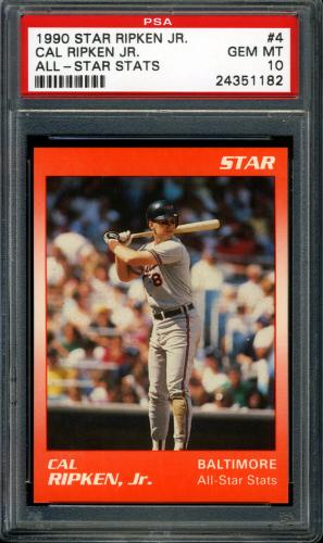 1990 Star Ripken #04 Cal Ripken, Jr.-All-Star Stats PSA 10 #24351182