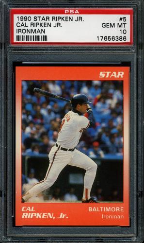 1990 Star Ripken #05 Cal Ripken, Jr.-Ironman PSA 10 #17656386