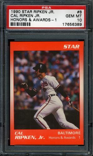 1990 Star Ripken #08 Cal Ripken, Jr.-Honors and Awards - 1 PSA 10 #17656389