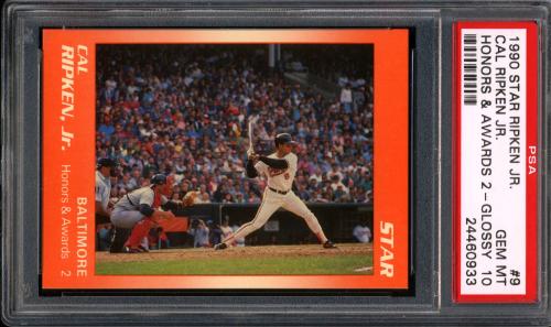 1990 Star Ripken Glossy #09 Cal Ripken, Jr.-Honors and Awards - 2 PSA 10 #24460933