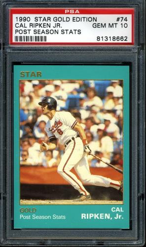 1990 Star Gold Edition #74 Cal Ripken Jr. PSA 10 #81318662