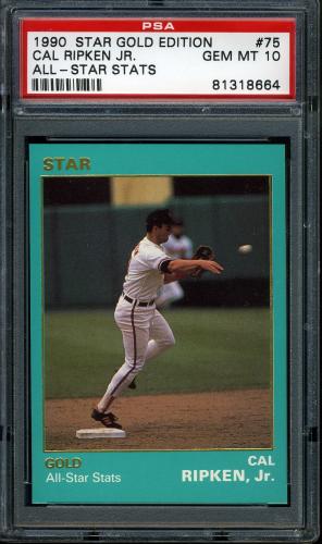 1990 Star Gold Edition #75 Cal Ripken Jr. PSA 10 #81318664