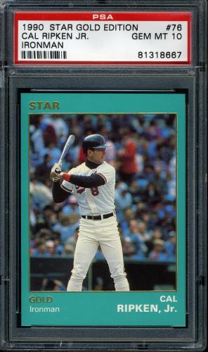 1990 Star Gold Edition #76 Cal Ripken Jr. PSA 10 #81318667