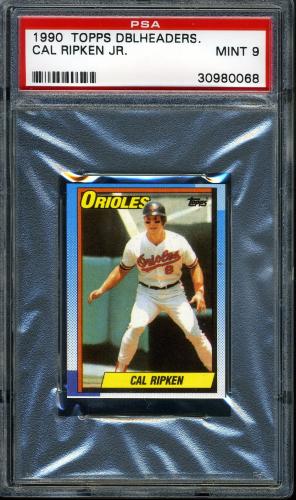 1990 Topps Doubleheaders Cal Ripken PSA 9 #30980068