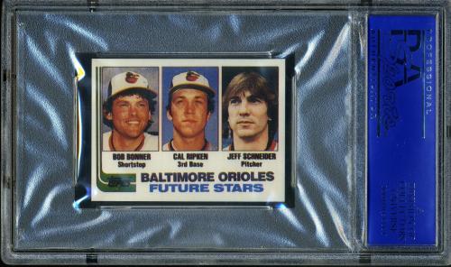 1990 Topps Doubleheaders Cal Ripken PSA 9 #30980068 - Back