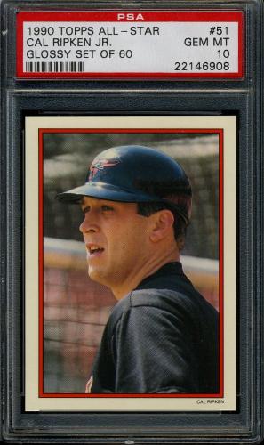 1990 Topps Glossy Send-Ins #51 Cal Ripken PSA 10 #22146908