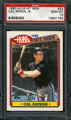 1990 Topps Hills Hit Men #32 Cal Ripken PSA 10 #19991794