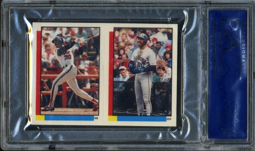 1990 Topps Sticker Backs #44 C. Ripken, Jr./White #168/Leonard #223 PSA 10 #40666442 - Back