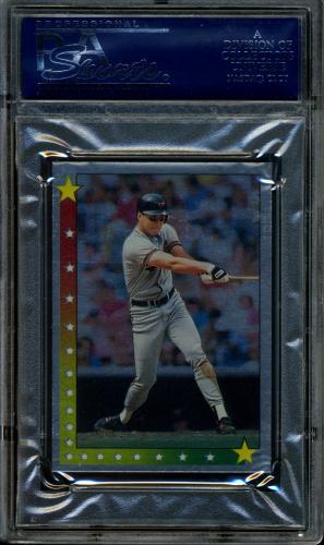 1990 Topps Sticker Backs #46 G. Bell/C. Ripken, Jr. #160 PSA 10 #20708290 - Back