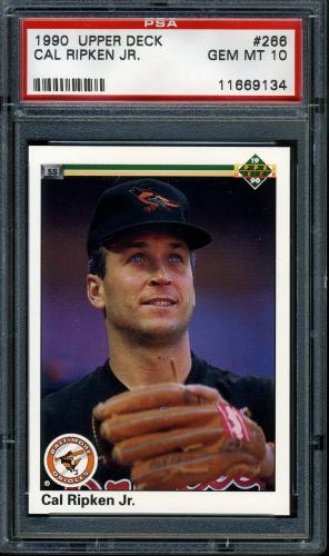 1990 Upper Deck #266 Cal Ripken [SS position centered in box] PSA 10 #11669134