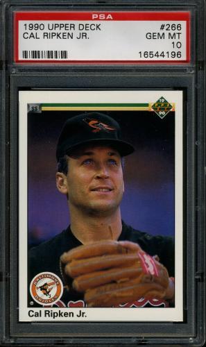 1990 Upper Deck #266 Cal Ripken [SS position printed lower in box] PSA 10 #16544196