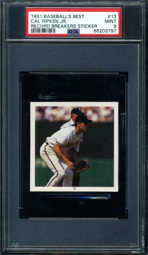 1991 Baseball's Best Record Breakers #13 Cal Ripken Jr. PSA 10 #66203797