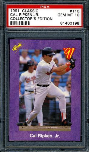 1991 Classic Game #110 Cal Ripken PSA 10 #81400198