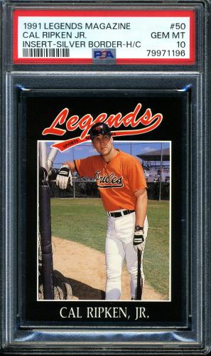 1991 Legends Magazine Silver Border #50 Cal Ripken, Jr. PSA 10 #79971196