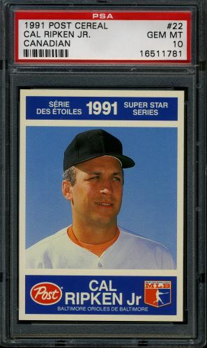 1991 Post Canadian #22 Cal Ripken PSA 10 #16511781