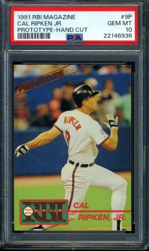 1991 RBI Magazine Prototype #9P Cal Ripken, Jr. PSA 10 #22146936