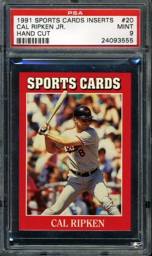 1991 Sports Cards Inserts #20 Cal Ripken, Jr. PSA 9 #24093555