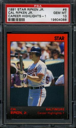 1991 Star #06 Cal Ripken Jr. PSA 10 #19604088