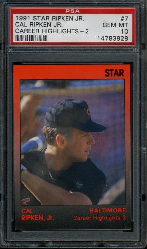 1991 Star #07 Cal Ripken Jr. PSA 10 #14783928