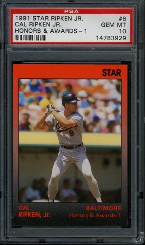 1991 Star #08 Cal Ripken Jr. PSA 10 #14783929