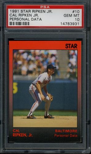 1991 Star #10 Cal Ripken Jr. PSA 10 #14783931
