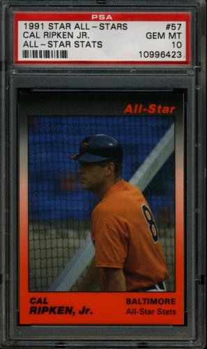 1991 Star All-Stars #57 Cal Ripken Jr. PSA 10 #10996423