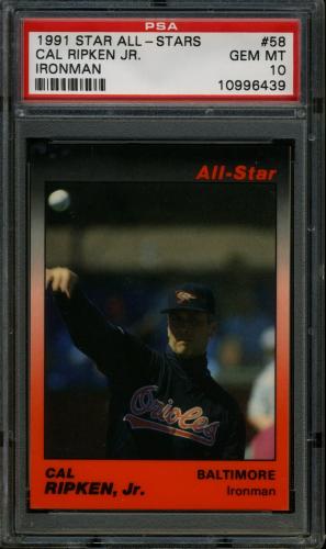 1991 Star All-Stars #58 Cal Ripken Jr. PSA 10 #10996439