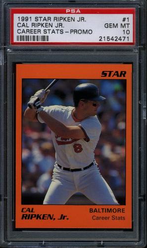1991 Star Cal Ripken Promo Set #1 Cal Ripken Jr. PSA 10 #21542471