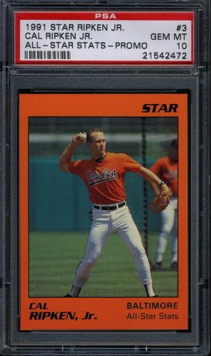 1991 Star Cal Ripken Promo Set #3 Cal Ripken Jr. PSA 10 #21542472