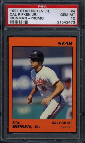 1991 Star Cal Ripken Promo Set #4 Cal Ripken Jr. PSA 10 #21542473