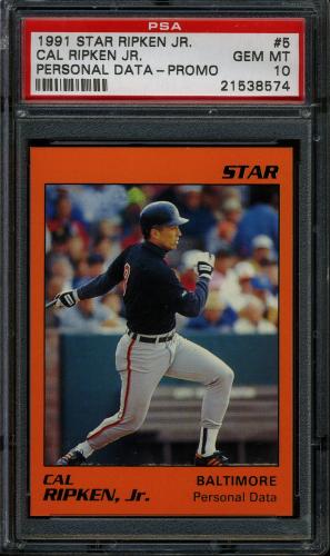 1991 Star Cal Ripken Promo Set #5 Cal Ripken Jr. PSA 10 #21538574